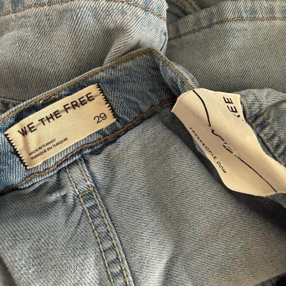 Free People denim skort 29 cotton micro mini - Picture 7 of 8